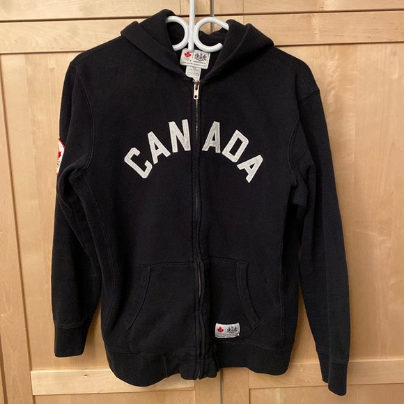 Black Canada Olympic Hoodie - Picture 1 of 5